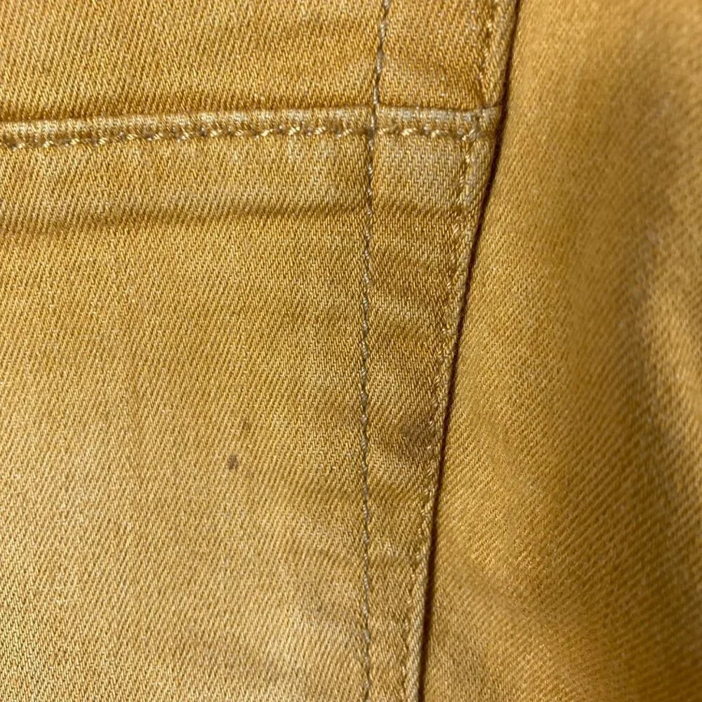 Mens Brazilian Sawary Denim Distressed Slim‎ Jeans Gold 33